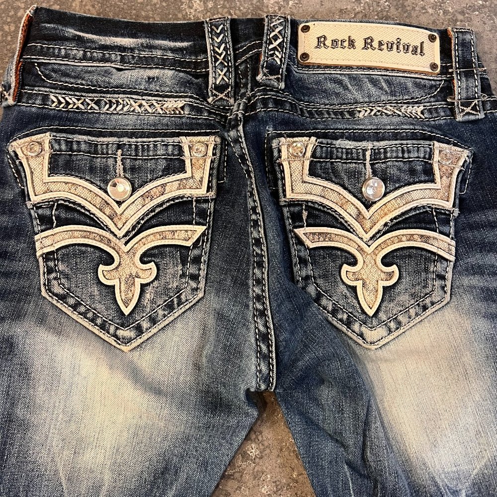 RARE Rock Revival Buckle Karla Straight Womens Jeans The Buckle